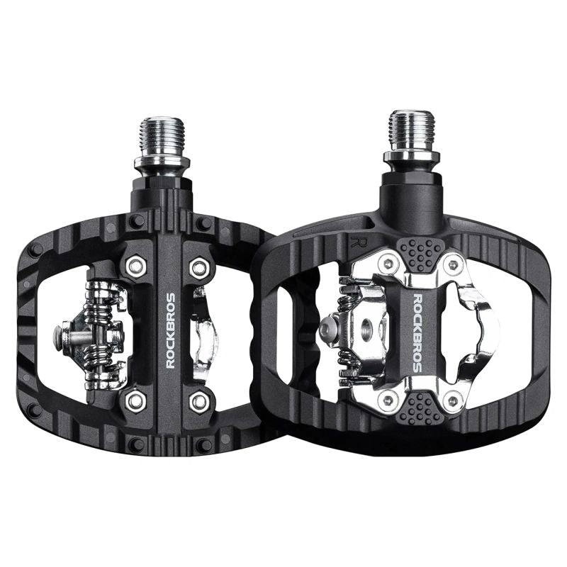 Rockbros PD303 Half-Lock Platform Bicycle Pedals - Black fekete