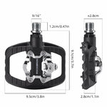 Rockbros PD303 Half-Lock Platform Bicycle Pedals - Black fekete
