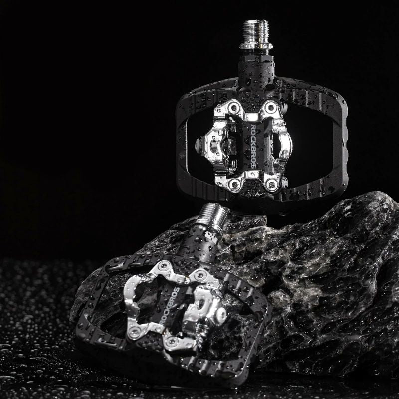 Rockbros PD303 Half-Lock Platform Bicycle Pedals - Black fekete