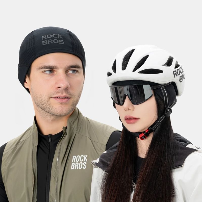 Rockbros Seamless Knit Cycling Cap - Black fekete baseball sapka