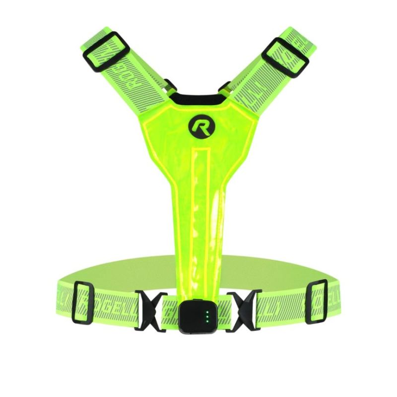 Rogelli LED reflective vest yellow USB