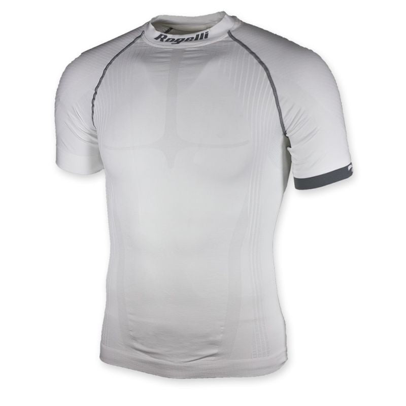 Rogelli sweatband short sleeve COMPRESSION fehér kerékpáros nadrág