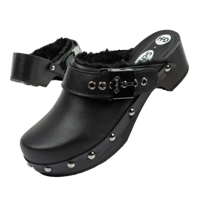 Scholl Iconic W Clogs fekete női papucs