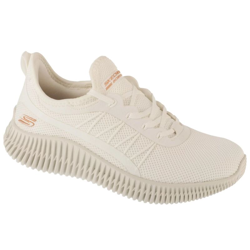 Skechers Bobs Geo-New Aesthetics Női Utcai Cipő - Fehér 117417-OFWT