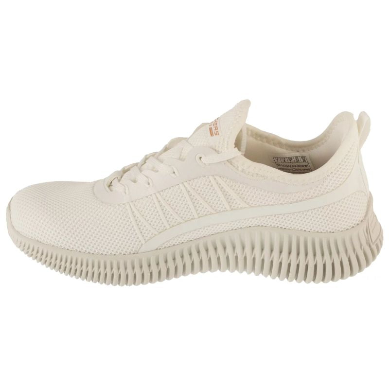 Skechers Bobs Geo-New Aesthetics Női Utcai Cipő - Fehér 117417-OFWT