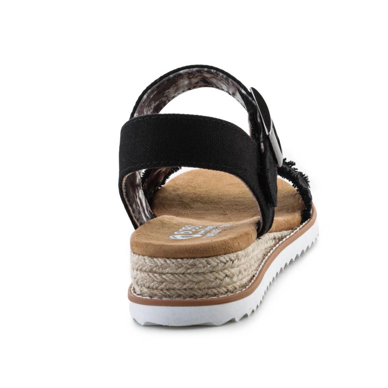 Skechers Espadrilles BOBS Adobe Princess W 113541-BLK Sandals Cipő - Sportmania.hu