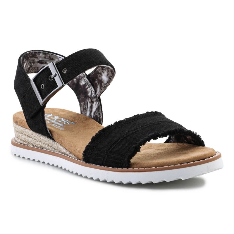 Skechers Espadrilles BOBS Adobe Princess W 113541-BLK Sandals Cipő - Sportmania.hu