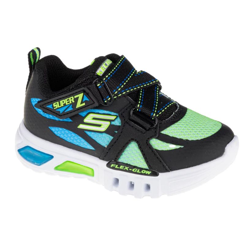 Skechers Flex-Glow Lowex black gyerek 400015N-BBLM