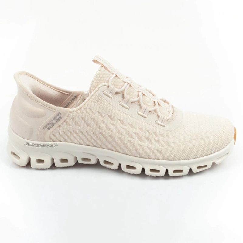 Skechers Glide-Step women's sneakers comfortable ecru slip-ins cipő női