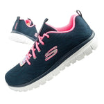 Skechers Graceful-Get women's sports comfortable lightweight breathable navy blue Cipő női 12615/NVHP