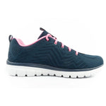 Skechers Graceful-Get women's sports comfortable lightweight breathable navy blue Cipő női 12615/NVHP