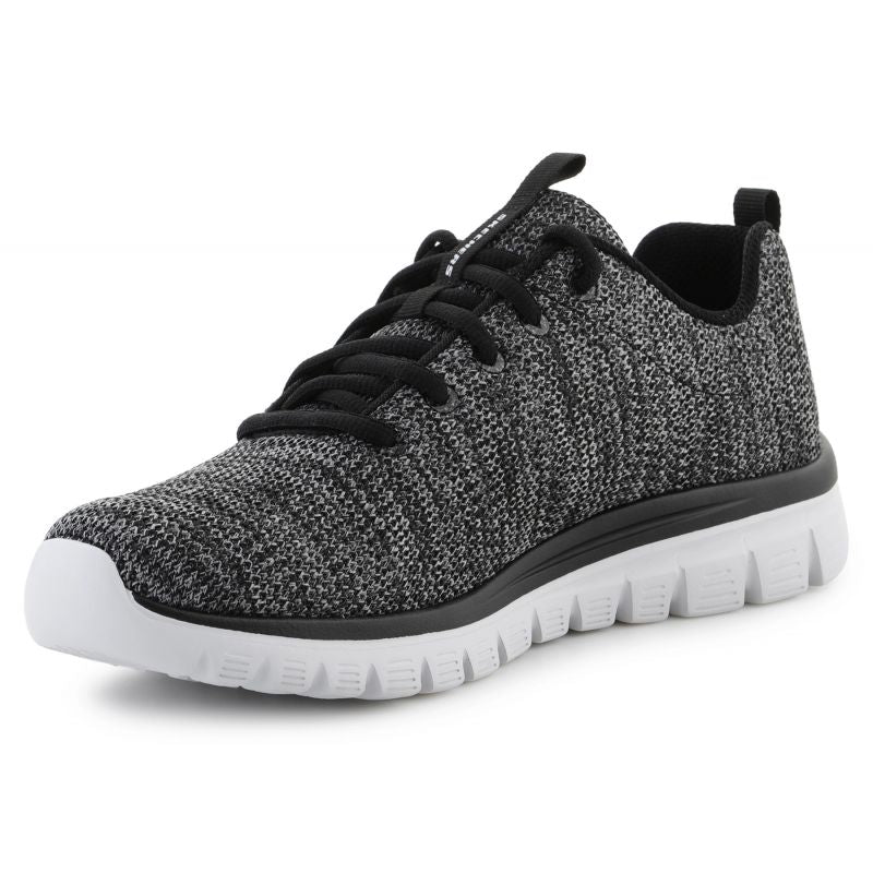 Skechers Graceful Twisted Fortune M 12614-BKW shoes cipő - Sportmania.hu