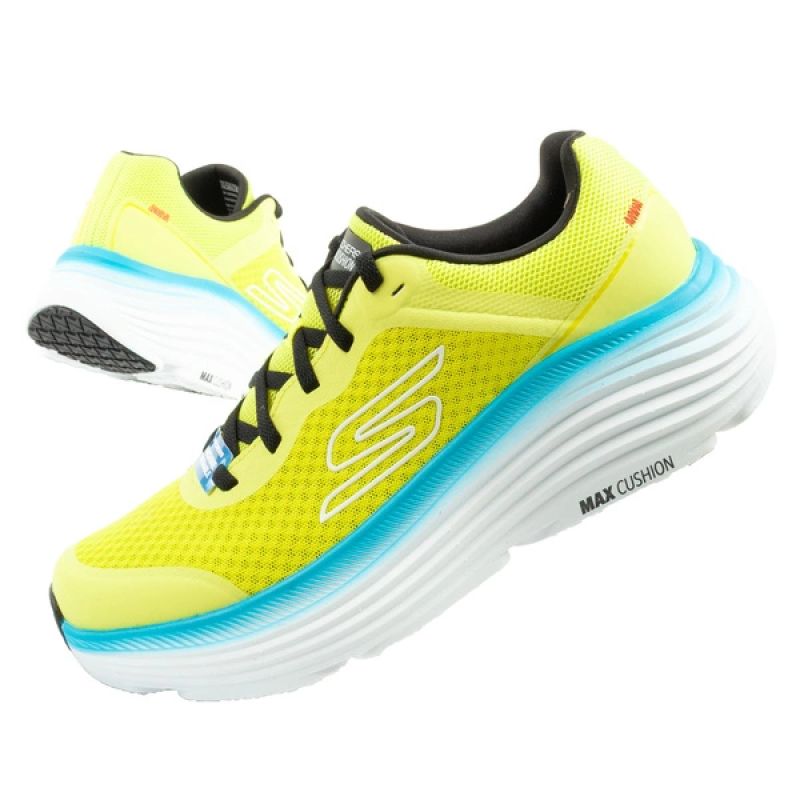Skechers Max Cushioning Men's Lightweight Lime Running Cipő férfi 220613/LIME