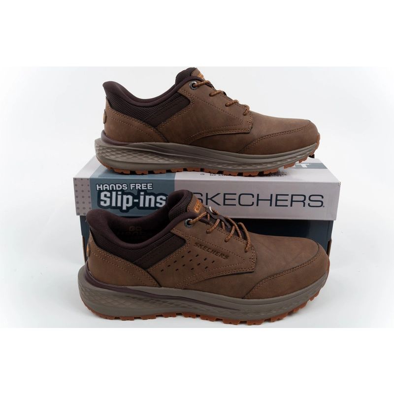 Skechers Men’s Slade Ultra Slip-ins Comfortable Slip-On férfi cipő, barna