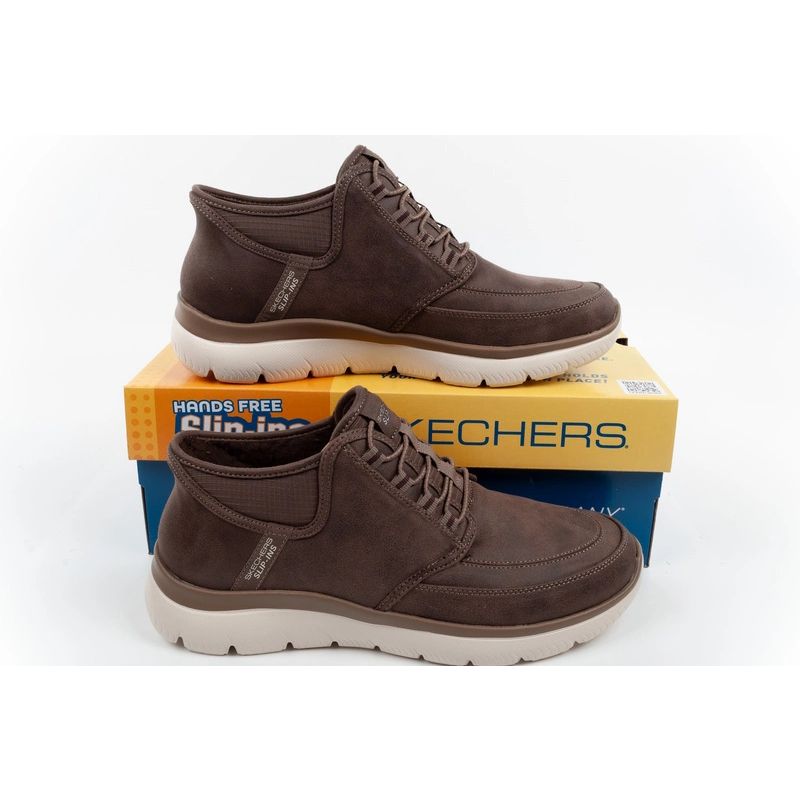 Skechers Men’s Summits Siegul Slip-ins Insulated férfi cipő, barna
