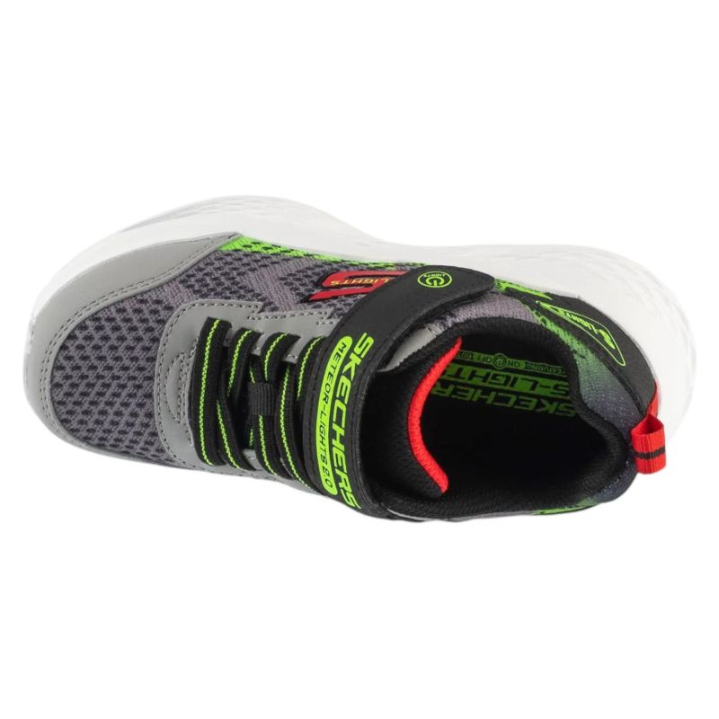 Skechers Meteor-Lights – Krendox gyerek utcai cipő, szürke