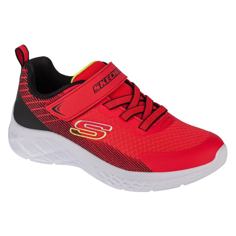 Skechers Microspec II - Zovrix Red gyerek 403924L-RDBK