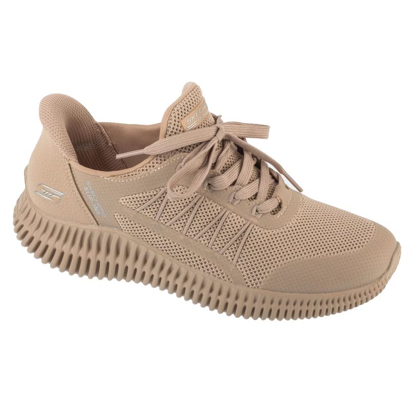 Skechers Slip-Ins Bobs Geo Lite Női Utcai Cipő - Bézs 117413-TAN