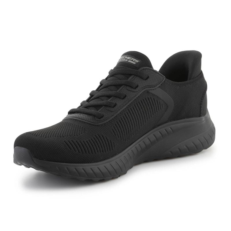 Skechers Slip-Ins BOBS Sport Squad Chaos - Current Muse Black Cipő 117497-BBK
