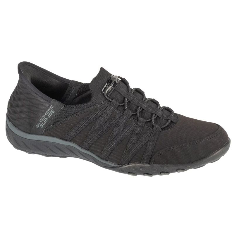 Skechers Slip-ins Breathe Easy Női Utcai Cipő - Fekete 100593-BBK
