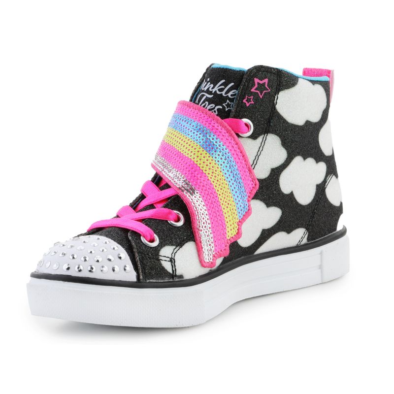 Skechers Twinkle Toes : Twinkle Sparks - Shooting Star Jr 314775L-BKMT Cipő - Sportmania.hu