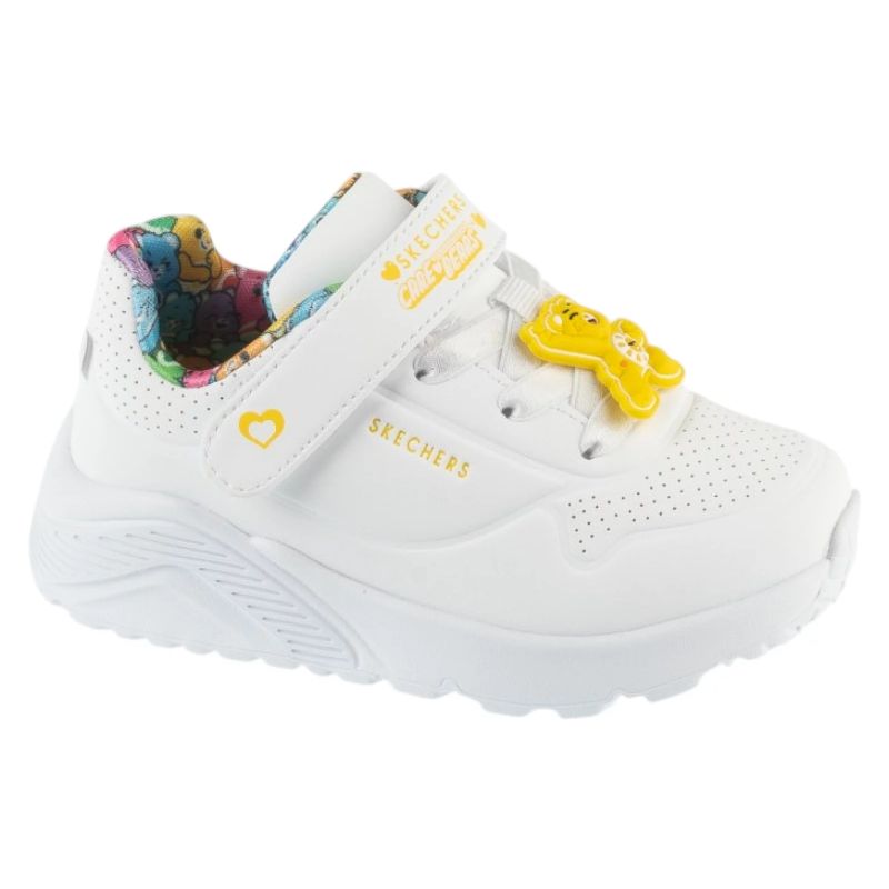 Skechers Uno Lite – Bear Spirit gyerek utcai cipő, fehér