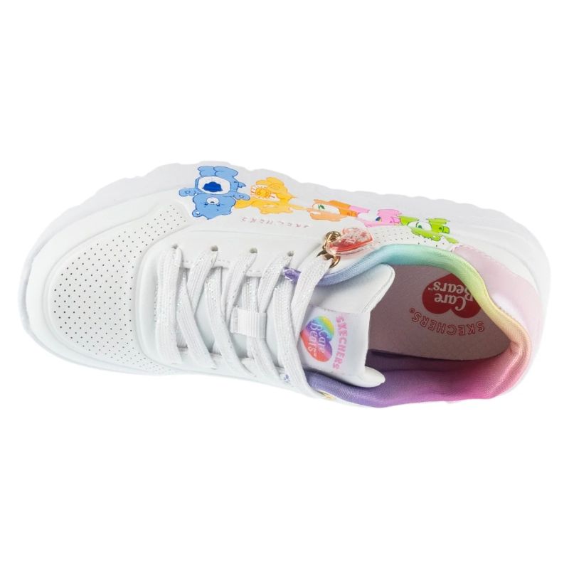Skechers Uno Lite – Care Bears BFFs gyerek utcai cipő, fehér