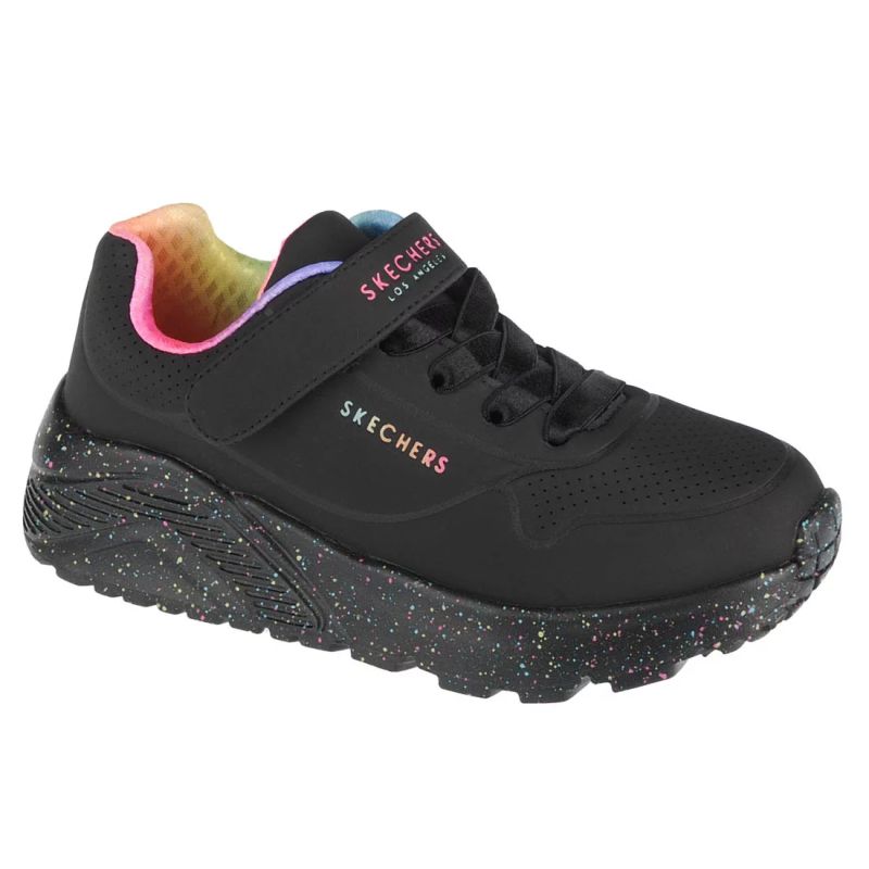 Skechers Uno Lite Rainbow Specks Black gyerek 310457L-BKMT