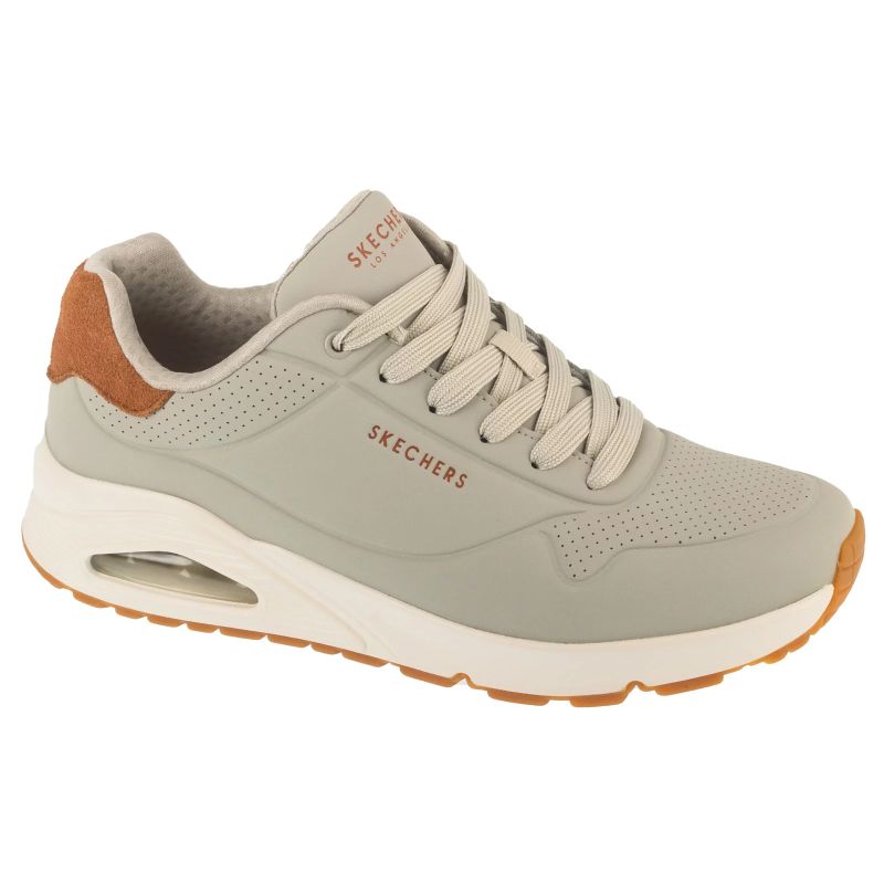 Skechers Uno Suited On Air Férfi Utcai Cipő - Bézs 183004-NAT