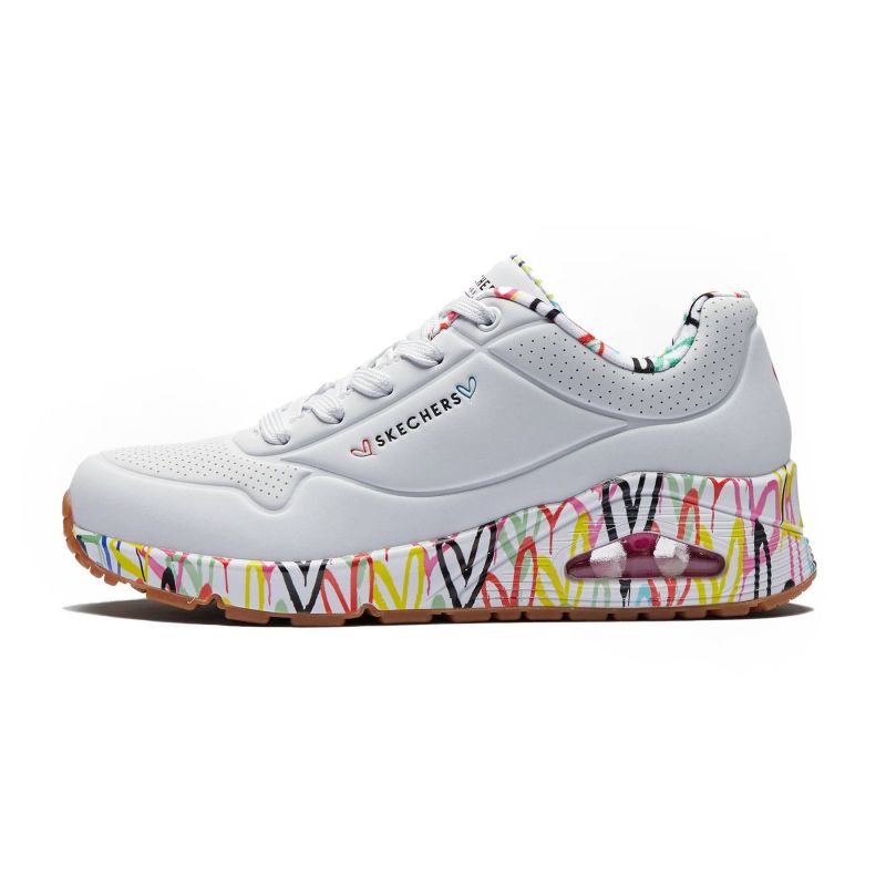 Skechers X Jgoldcrown Uno Loving Love W Utcai női 155506-WHT