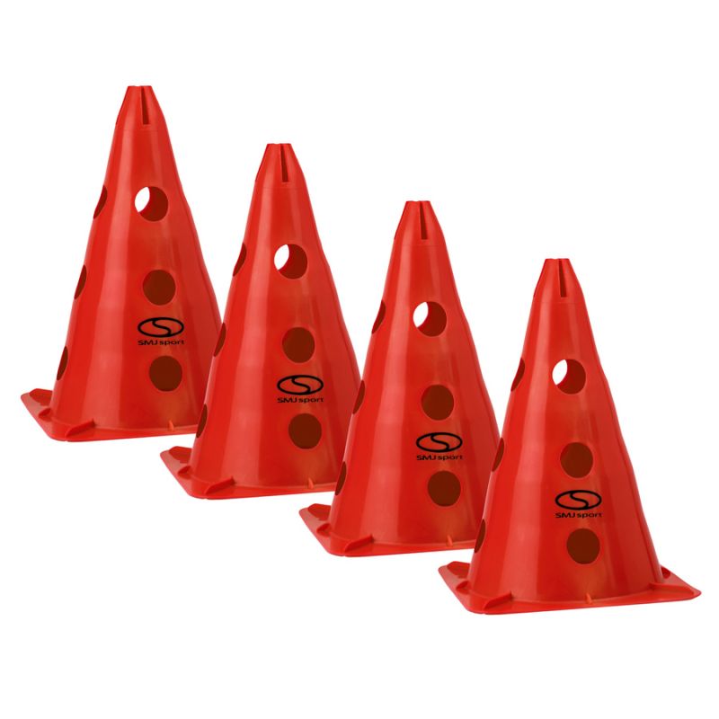 SMJ Set of 4 training cones - 30 cm / piros készlet PT4-13H-R