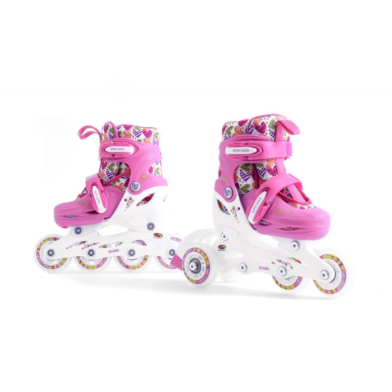 Smj Sport Hearts 2in1 Roller Skates + Adjustable Rollers Szabadidő HS-TNK-000017130