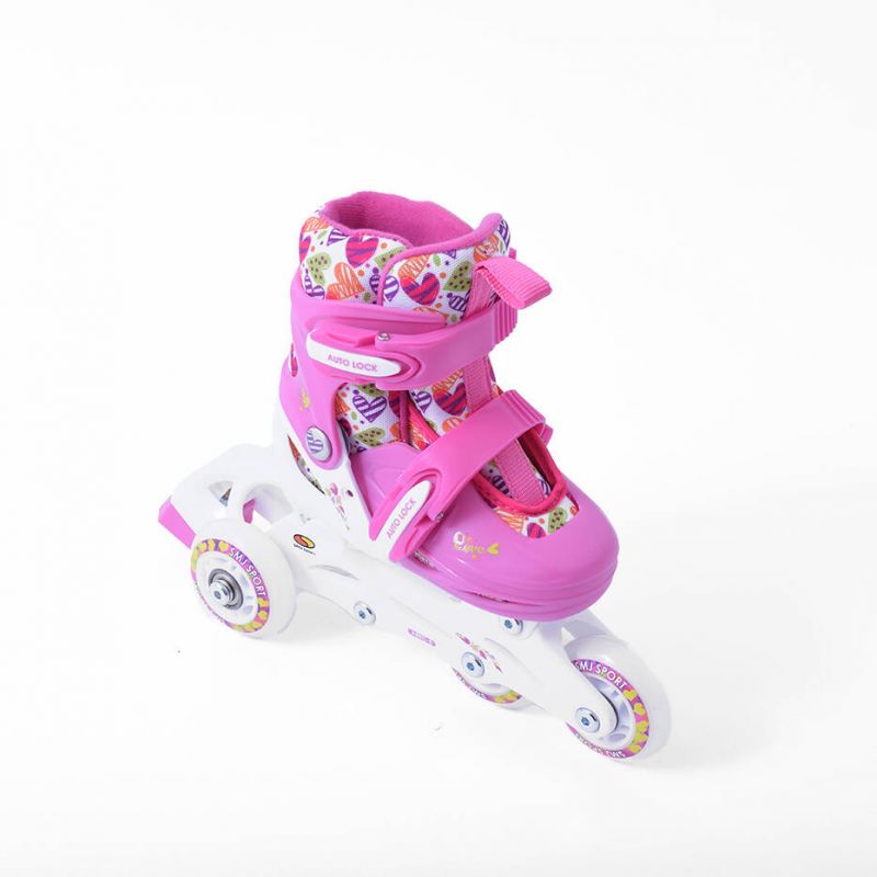 Smj Sport Hearts 2in1 Roller Skates + Adjustable Rollers Szabadidő HS-TNK-000017130