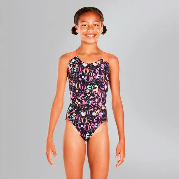 Speedo ALV SPBK V1 JF BLACK/RED(UK) Úszódressz gyerek