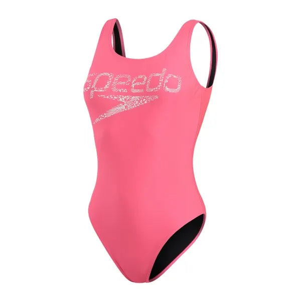 Speedo Logo Deep U-Back (UK) női Fürdőruha