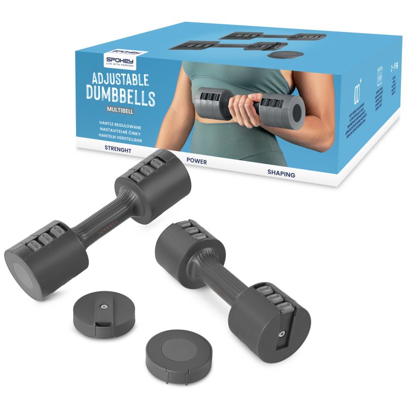 Spokey Adjustable dumbbells 2x 2.5 kg Multibell edzőfelszerelés SPK-944195