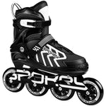 Spokey Khan Bk/Wh Jr inline skates Cipő, gyerek 927032-927033