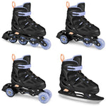 Spokey Quattro 4IN1 inline skates size 30-33BK/VT Szabadidő SPK-943428