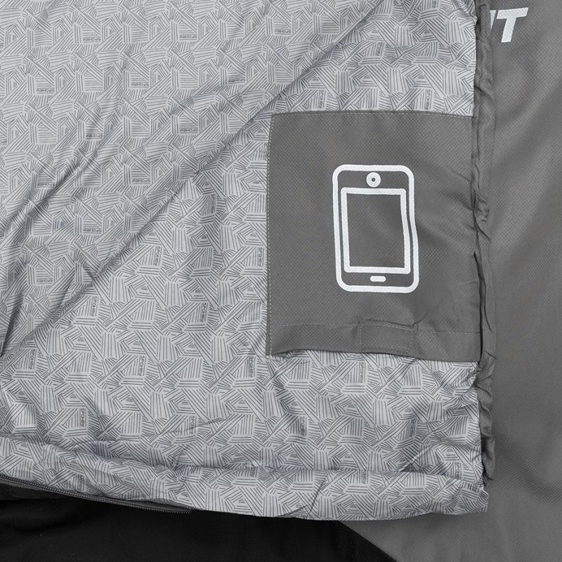Spokey Ultralight 600II Bk Gy Sleeping Bag 922251