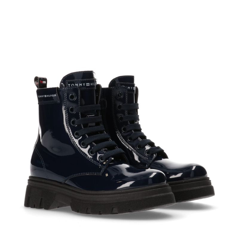 Tommy Hilfiger Lace Up Bootie Blue W T4A5-33040-0775800-800 Cipő - Sportmania.hu