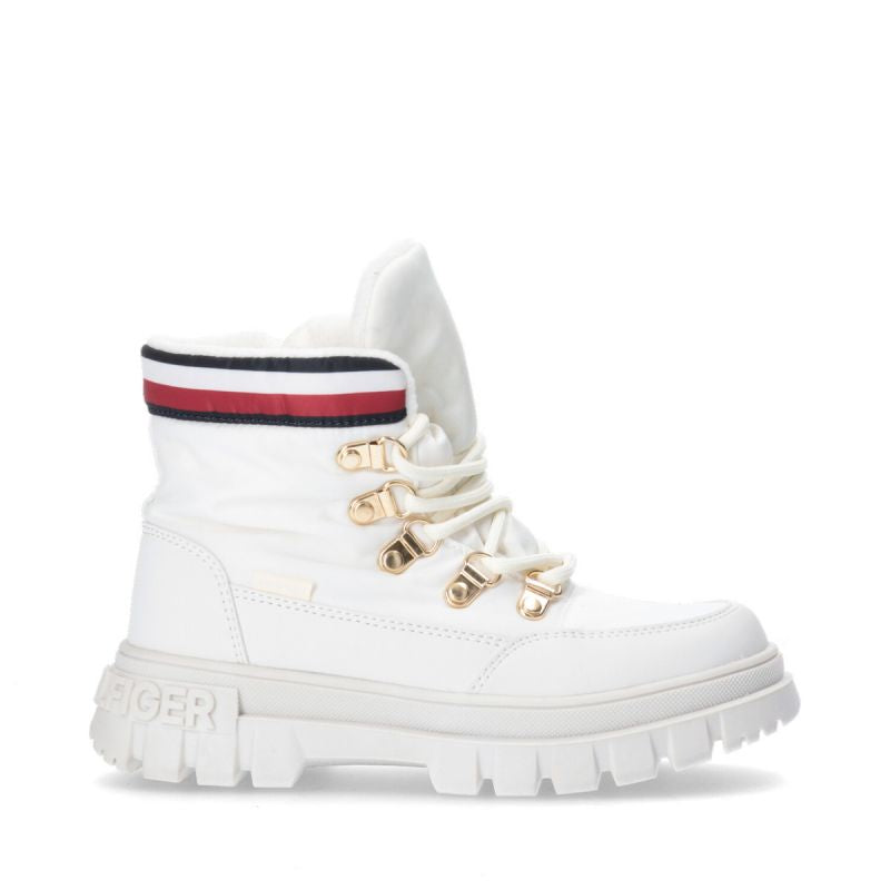 Tommy Hilfiger Lace-Up Bootie Ivory W T3A5-33062-1047101-101 Cipő