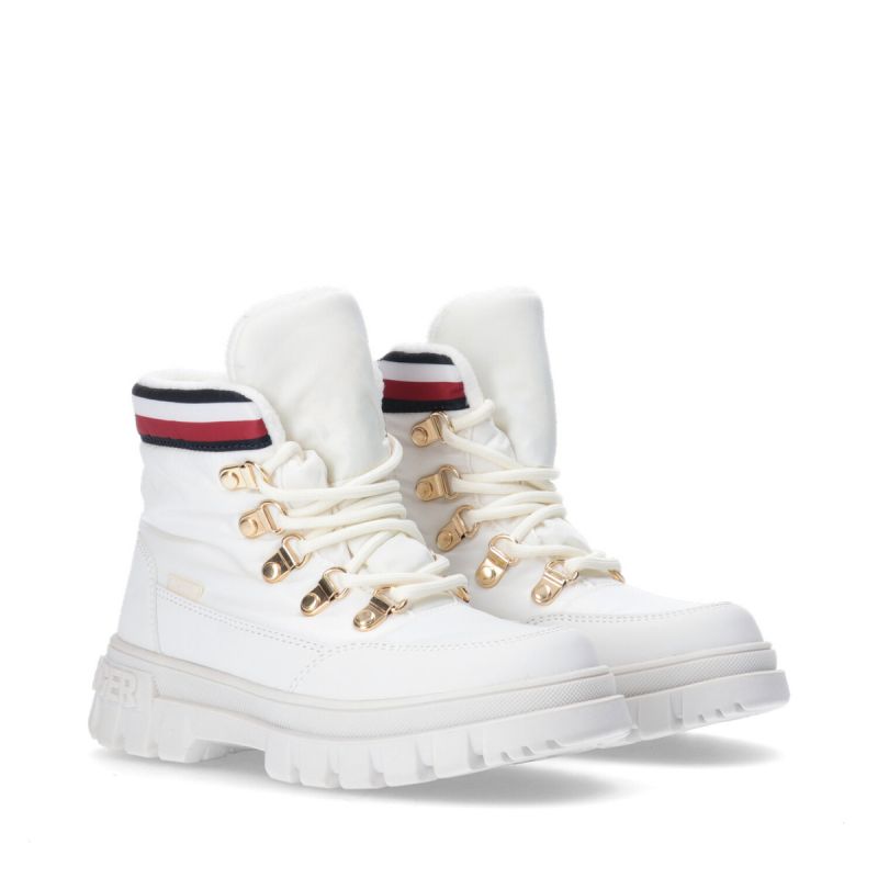 Tommy Hilfiger Lace-Up Bootie Ivory W T3A5-33062-1047101-101 Cipő - Sportmania.hu