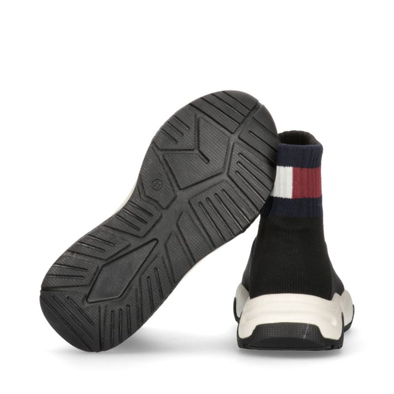 Tommy Hilfiger Sock Sneaker Black W shoes T3A9-33007-0702999-999 - Sportmania.hu