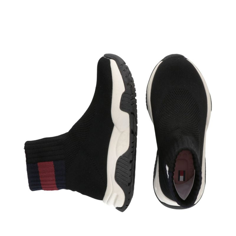 Tommy Hilfiger Sock Sneaker Black W shoes T3A9-33007-0702999-999 - Sportmania.hu