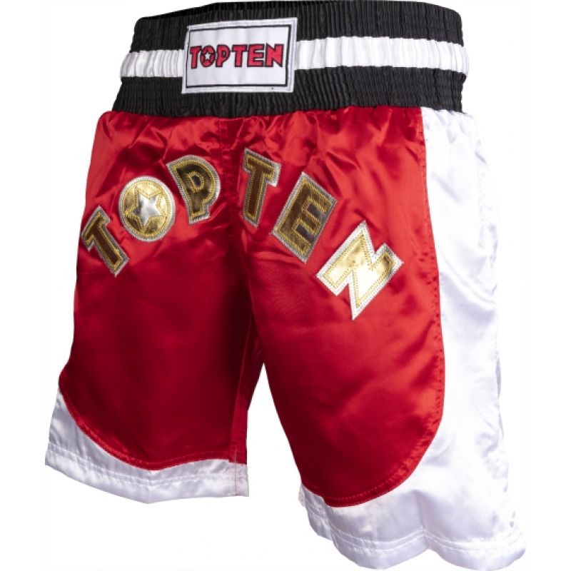 TOP TEN kick light shorts (WAKO APPROVED) czerwony+m rövidnadrág