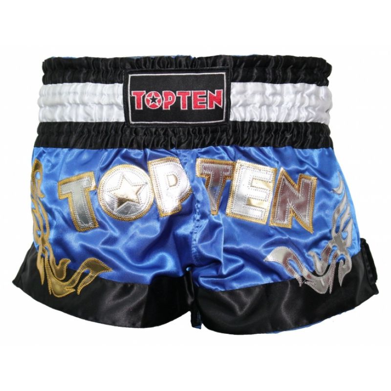 TOP TEN Kickboxing shorts "TOP TEN" czerwony+l rövidnadrág