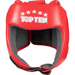 TOP TEN KTT-COMPETITION tournament boxing helmet (WORLD BOXING APPROVED) czerwony+l védőfelszerelés