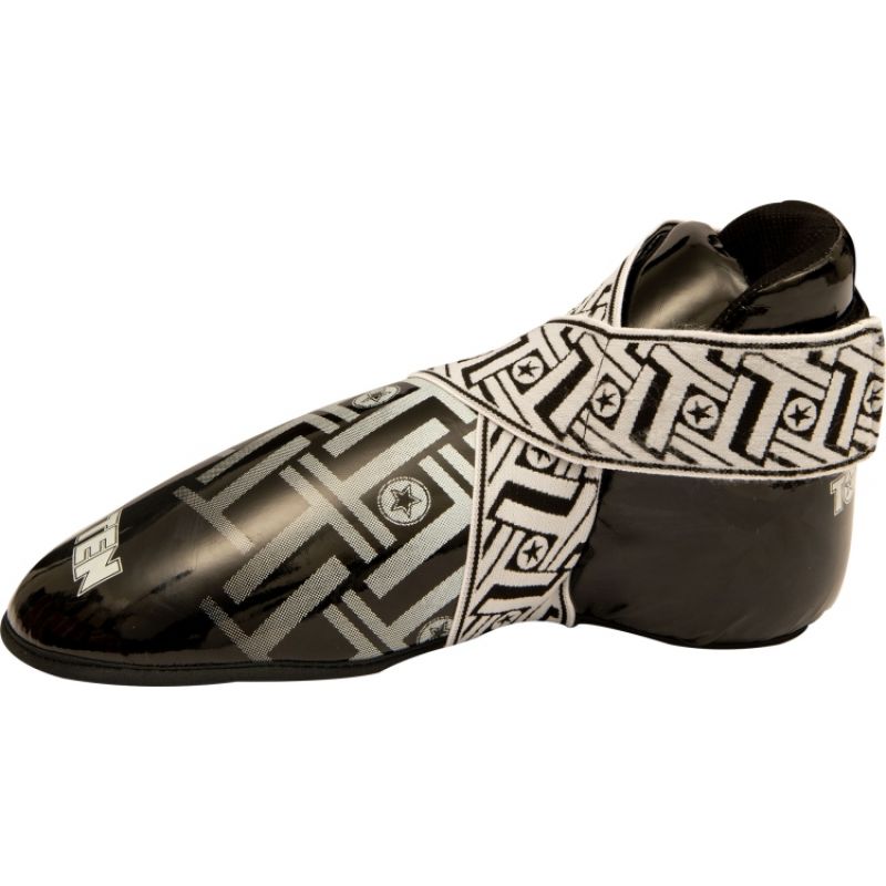 TOP TEN OSTT-PU "SUPERLIGHT PRISM" Foot Protectors (WAKO APPROVED) czerwony+m védőfelszerelés