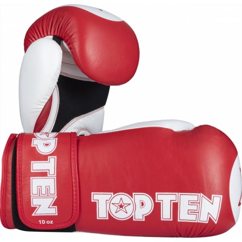 TOP TEN STAR-XLP 10 oz piros boxkesztyű