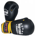 TOP TEN (W) FIGHT RTT-2 10 oz Black and sárga boxkesztyű
